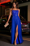 Open Back Beaded Long Jersey Prom Party Dress Formal Evening Dresses