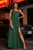 Open Back Beaded Long Jersey Prom Party Dress Formal Evening Dresses