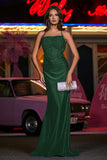 Vestido de noche formal de sirena, de jersey, largo y ajustado, con espalda abierta y para fiesta de graduación
