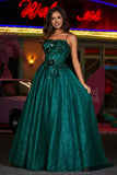 A-Linie Tüll Ballkleid mit Schnürung am Rücken und formeller Abendkleid