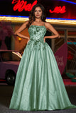 A-Linie Tüll Ballkleid mit Schnürung am Rücken und formeller Abendkleid