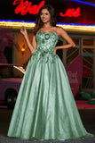 A-Linie Tüll Ballkleid mit Schnürung am Rücken und formeller Abendkleid
