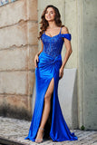 Rückenfreies Meerjungfrau-Kleid mit Schleppe, formelles Abendkleid, Abschlussball-Partykleid