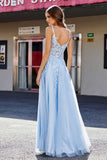 Lace Applique Corset Top Tulle Prom Party Gown Formal Evening Dresses