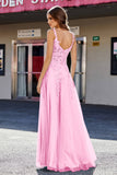 Lace Applique Corset Top Tulle Prom Party Gown Formal Evening Dresses