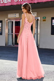 Lace Applique Corset Top Tulle Prom Party Gown Formal Evening Dresses