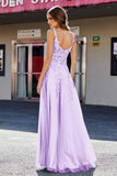 Lace Applique Corset Top Tulle Prom Party Gown Formal Evening Dresses
