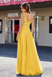 Lace Applique Corset Top Tulle Prom Party Gown Formal Evening Dresses