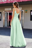 Lace Applique Corset Top Tulle Prom Party Gown Formal Evening Dresses