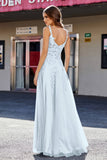 Lace Applique Corset Top Tulle Prom Party Gown Formal Evening Dresses