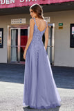 Lace Applique Corset Top Tulle Prom Party Gown Formal Evening Dresses