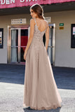 Lace Applique Corset Top Tulle Prom Party Gown Formal Evening Dresses