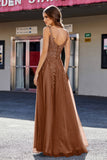 Lace Applique Corset Top Tulle Prom Party Gown Formal Evening Dresses