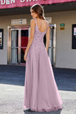 Lace Applique Corset Top Tulle Prom Party Gown Formal Evening Dresses