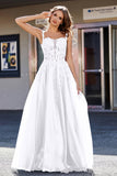 Lace Applique Corset Top Tulle Prom Party Gown Formal Evening Dresses
