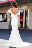 Sweetheart Sweep Train Pleated Satin Formal Evening Mermaid Gown Prom Party Dresses