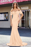 Sweetheart Sweep Train Pleated Satin Formal Evening Mermaid Gown Prom Party Dresses