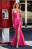 Korsett Plissee Top Meerjungfrau Satin Formale Abendkleid Prom Party Kleider