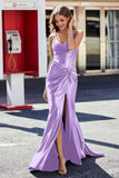Korsett Plissee Top Meerjungfrau Satin Formale Abendkleid Prom Party Kleider