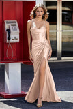 Korsett Plissee Top Meerjungfrau Satin Formale Abendkleid Prom Party Kleider