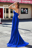 Korsett Plissee Top Meerjungfrau Satin Formale Abendkleid Prom Party Kleider