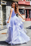 Sleeveless Ruched Skirt Tulle Ball Prom Party Gown Formal Evening Dresses