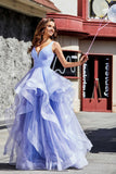 Sleeveless Ruched Skirt Tulle Ball Prom Party Gown Formal Evening Dresses