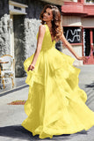 Sleeveless Ruched Skirt Tulle Ball Prom Party Gown Formal Evening Dresses