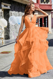 Sleeveless Ruched Skirt Tulle Ball Prom Party Gown Formal Evening Dresses