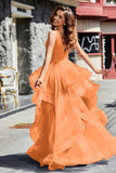 Sleeveless Ruched Skirt Tulle Ball Prom Party Gown Formal Evening Dresses