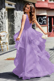 Sleeveless Ruched Skirt Tulle Ball Prom Party Gown Formal Evening Dresses