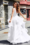 Sleeveless Ruched Skirt Tulle Ball Prom Party Gown Formal Evening Dresses