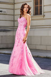 Vestido de noche formal de tul con escote tipo sirena y corsé con escote en forma de corazón para fiesta de graduación