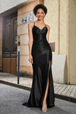 Sweetheart Mermaid Maxi Formal Evening Gown With Slit Prom Party Dresses