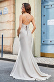 Sweetheart Mermaid Maxi Formal Evening Gown With Slit Prom Party Dresses