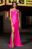 Vestido largo de satén con abertura lateral y espalda descubierta para mujer, vestido formal de noche, fiesta de graduación