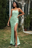 Bodycon Pailletten Bodenlanges formelles Abendkleid mit Schlitz Abschlussball Partykleider