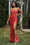 Bodycon Pailletten Bodenlanges formelles Abendkleid mit Schlitz Abschlussball Partykleider