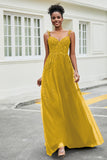A-Linie Tüll Ballkleid mit Applikationen und Schleppe, mit Schlitz, formelle Abendkleider