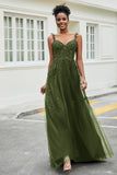 A-Linie Tüll Ballkleid mit Applikationen und Schleppe, mit Schlitz, formelle Abendkleider