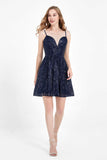 Spaghetti Straps Sweetheart Neck Sequins Mini Sexy Homecoming Dress Prom Cocktail Party Gowns