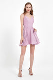 V-neck Lace Up Glitter Dress with Pockets Homecoming Prom Dresses Party Cocktail gowns