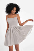 Spaghetti Straps Silver Glitter Short Homecoming Dress Prom Party Cocktail Gowns
