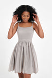 Spaghetti Straps Silver Glitter Short Homecoming Dress Prom Party Cocktail Gowns