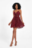 Spaghetti Straps Sweetheart Neck Sequins Mini Sexy Homecoming Dress Prom Cocktail Party Gowns