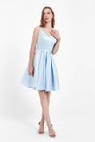 Princess Short Simple Satin Dress with Pockets Junior Bridesmaid Dresses Homecoming Prom Gowns