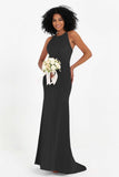 Bodycon Velvet Formal Evening Dress Sleeveless Pleated Sheath Women's Party Gowns Dresses