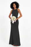 Bodycon Velvet Formal Evening Dress Sleeveless Pleated Sheath Women's Party Gowns Dresses