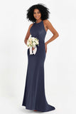 Bodycon Velvet Formal Evening Dress Sleeveless Pleated Sheath Women's Party Gowns Dresses