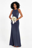 Bodycon Velvet Formal Evening Dress Sleeveless Pleated Sheath Women's Party Gowns Dresses